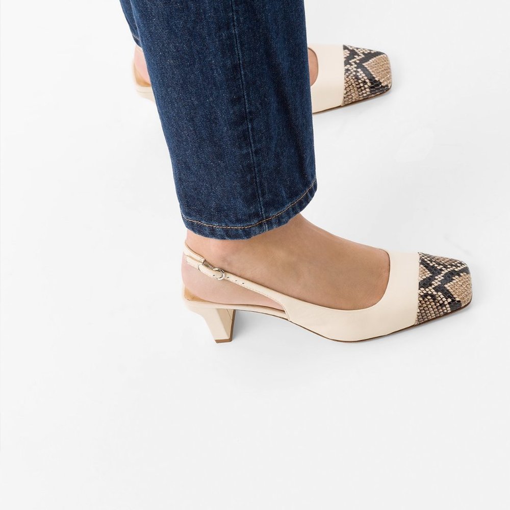 Aeyde DREW Creamy/Natural Python - Picture 4 of 4